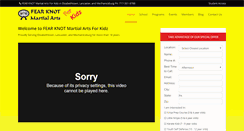 Desktop Screenshot of fearknot-martialarts.com
